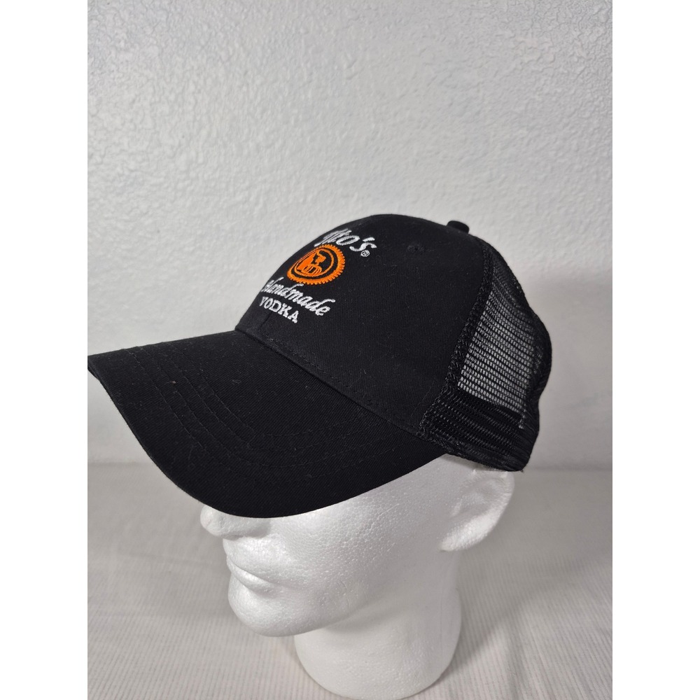 Tito's Handmade Vodka Trucker Hat Black Mesh Snapback Austin Texas Logo Cap